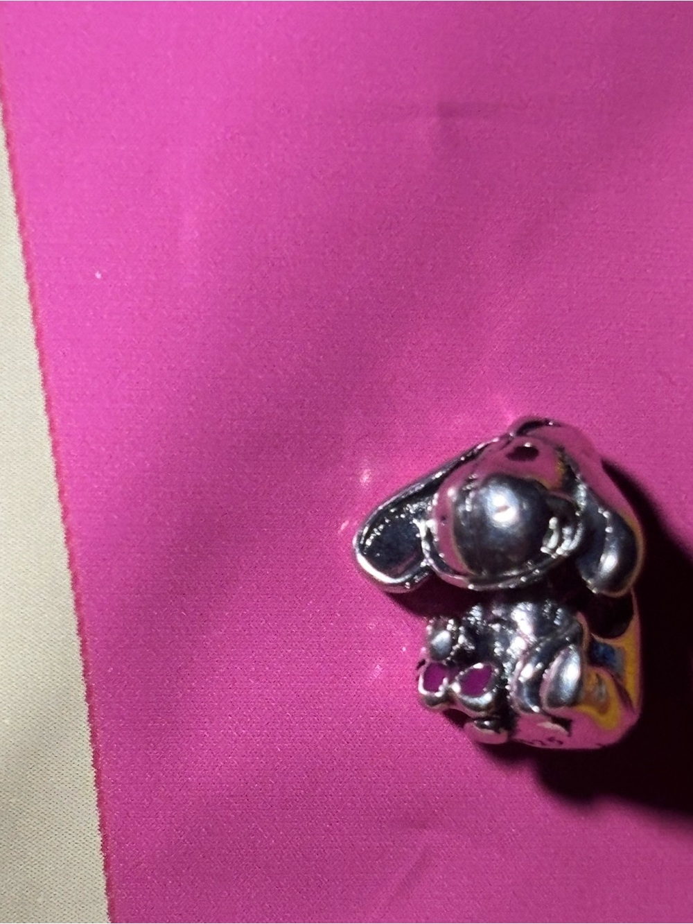 Silver disney eyeor charm for bracelet, brand new